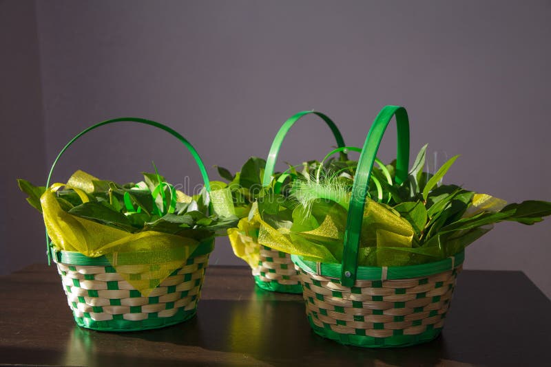 Decorative flower basket stock photo. Image of bloom 147792668