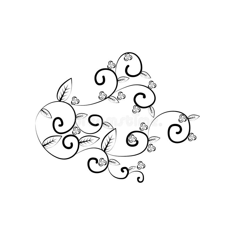 Decorative Flowers, Hand Draw Illustration Stock Illustration Illustration of decorative