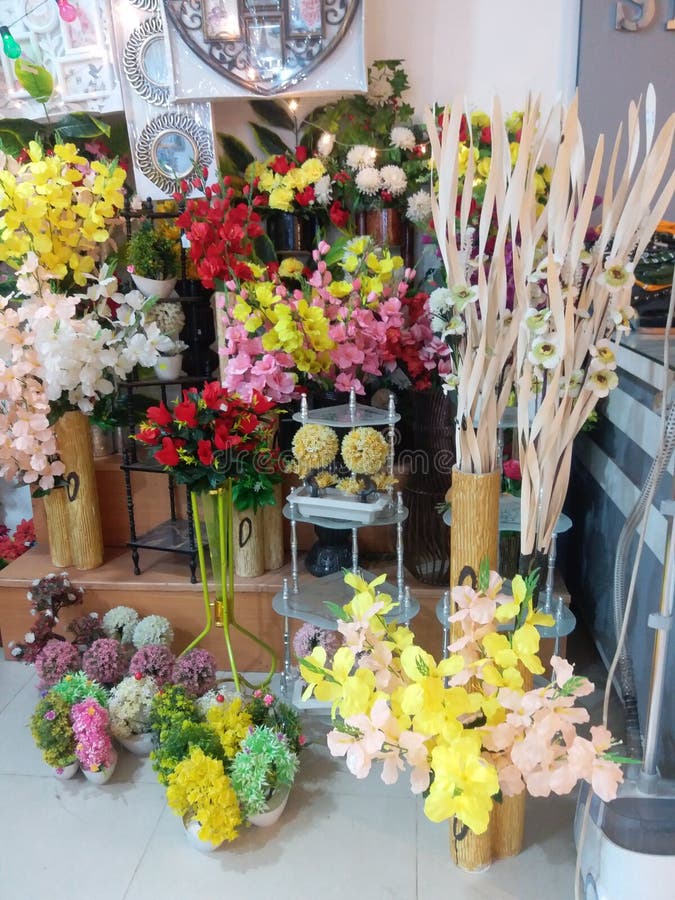 Decorative flowers editorial stock photo. Image of flowerpot 255412133