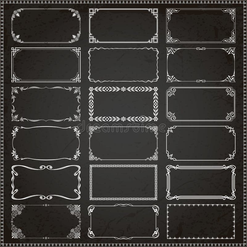 Download Decorative Frames And Borders Rectangle 2x1 Proportions ...