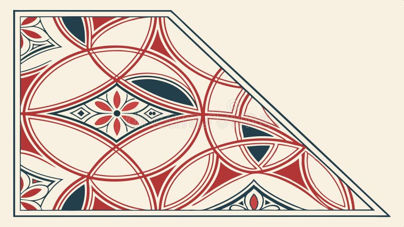 Decorative geometric pattern with repeating squares and circles motif vector design Generative AI royalty free illustration