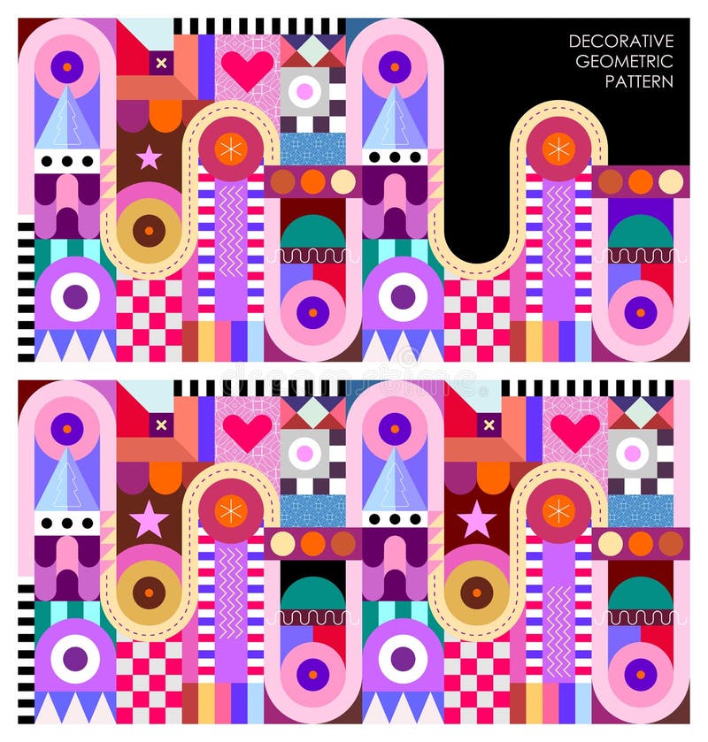 Decorative Geometric Pattern vector illustration