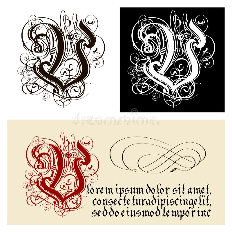 Tattoo Style Letter V Stock Illustrations – 101 Tattoo Style Letter V Stock  Illustrations, Vectors & Clipart - Dreamstime