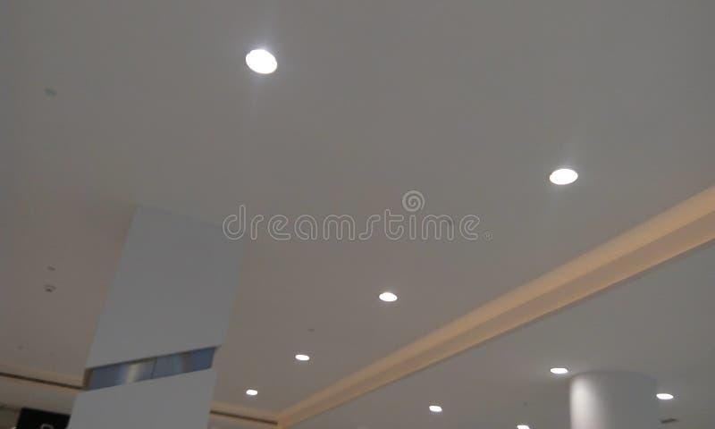 Decorative Gypsum False Ceiling And Coves Painted With With