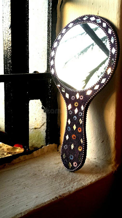 Decorative handmirror stock image. Image of decorative 97539209