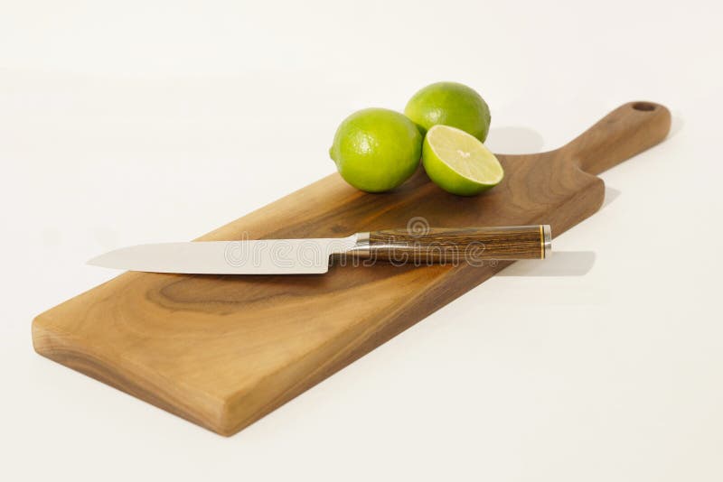Home Interior Kitchen Walnut Hardwood Cutting Board with Handle Stock