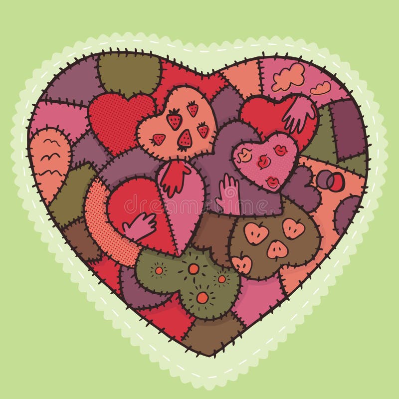 Love background stock vector. Illustration of decorative 18040677