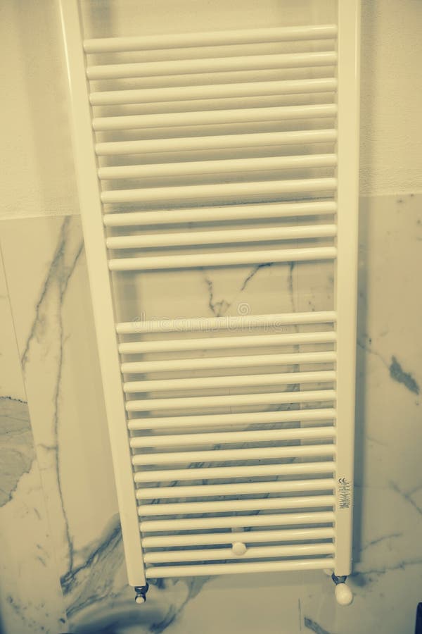Decorative Heater in a Modern Bathroom Stock Photo - Image of style ...