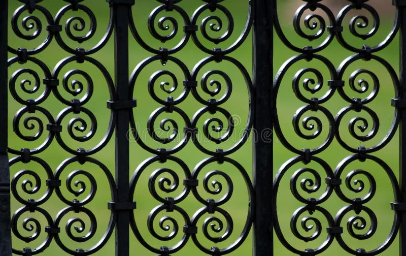 Decorative iron fence img