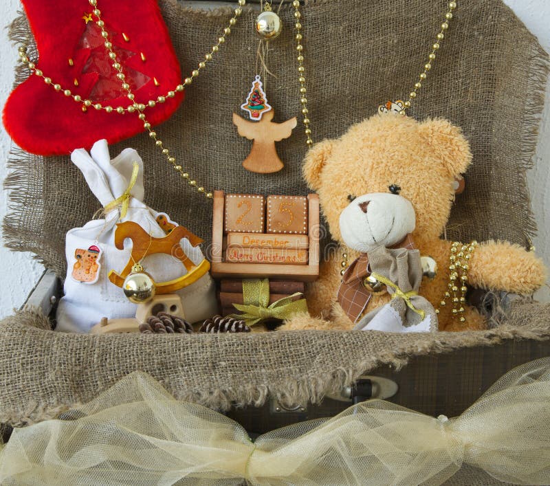 Decorative Items for Winter Holidays Stock Photo Image of expectation