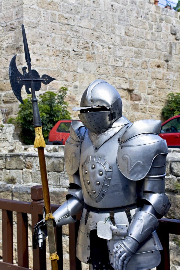 Knight with a Sword and Shield Stock Photo - Image of gray, anger: 25905040