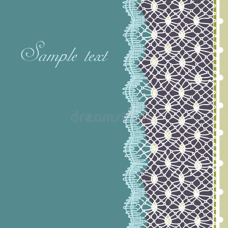 Decorative lace border