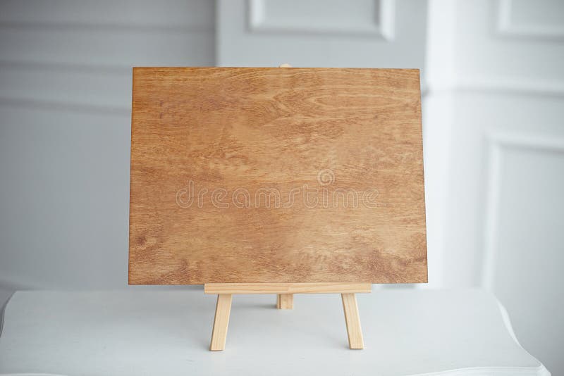 Decorative Message Board Easel With Empty Plain Board As Copy