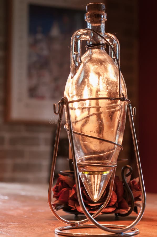 Decorative Olive Oil Bottle Stock Image Image of objects, olive 44613761