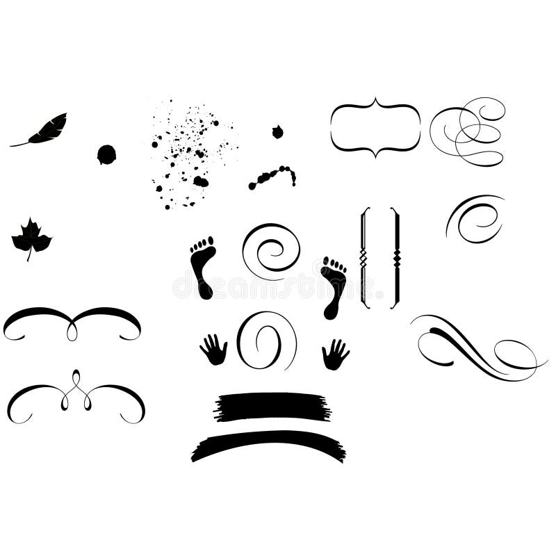 Decorative ornament shapes