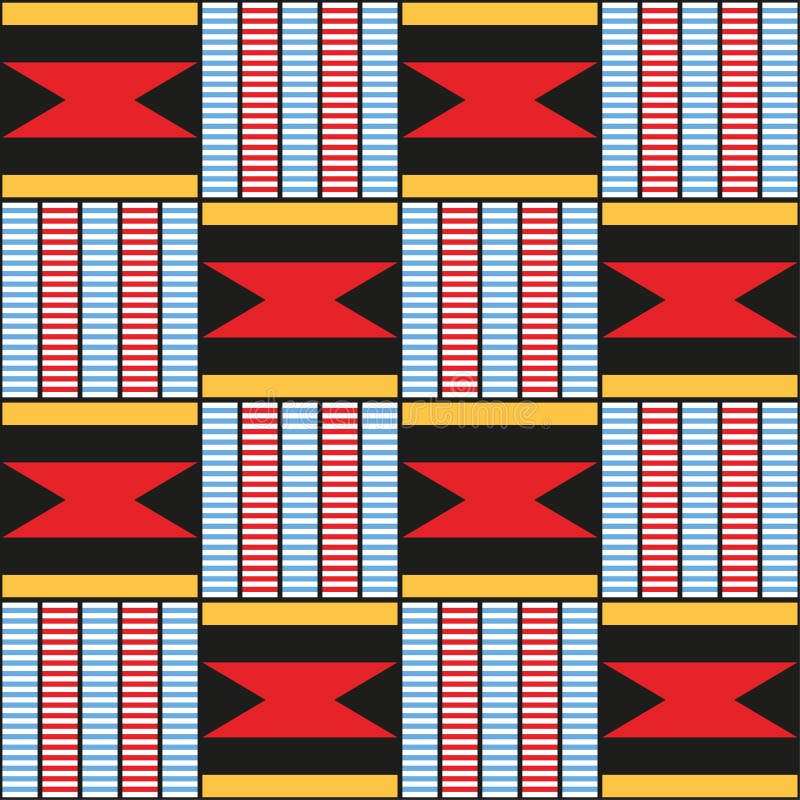 Decorative Pattern for the Background, Tile and Textiles. African