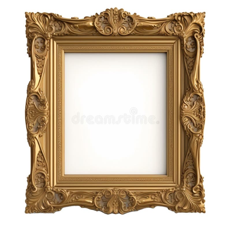 Decorative Picture Frame with a Cut Out of a Craft Stock Illustration Illustration of ornate