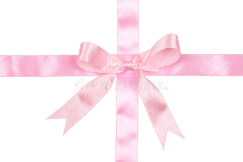 Decorative pink ribbon