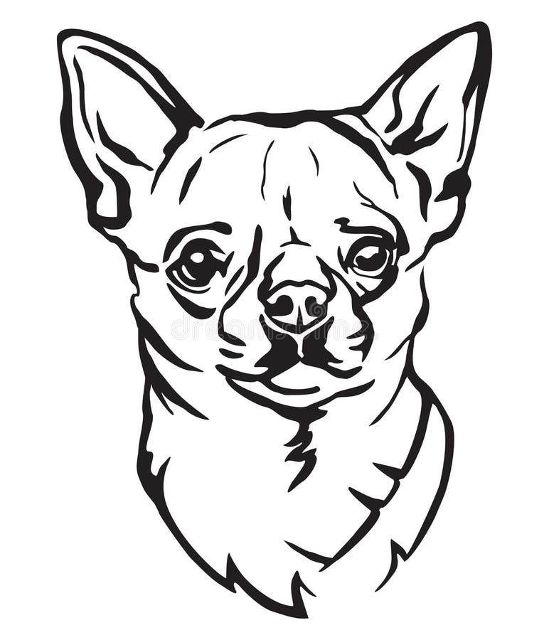 Premium Photo | Chihuahua dog animal black white photo silhouette studio  professional spotlight poster tattoo design