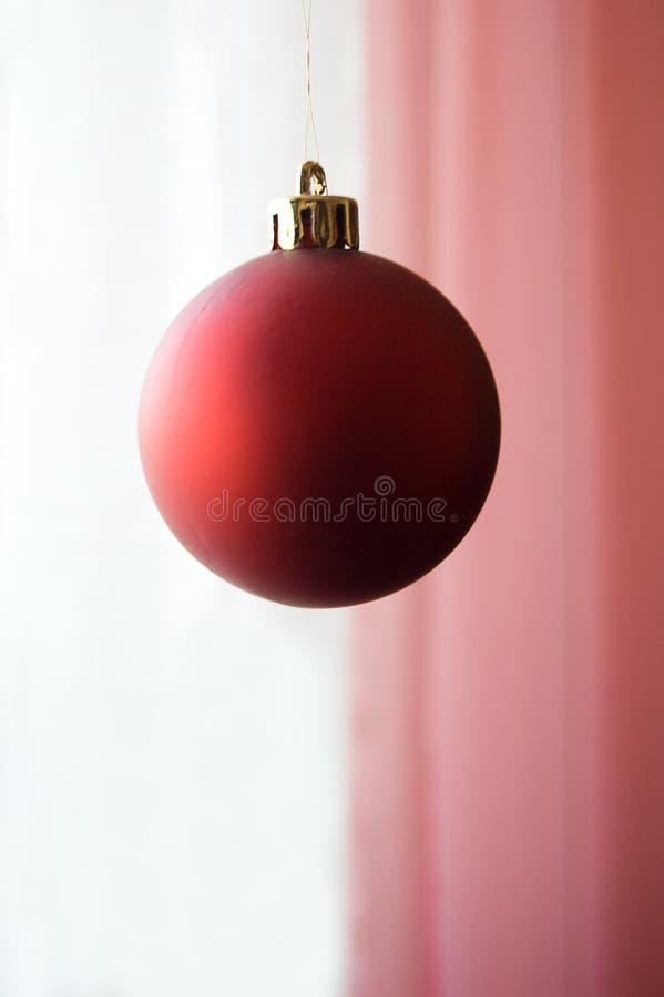 Decorative red ball stock image. Image of christmas, sparkle 12258493