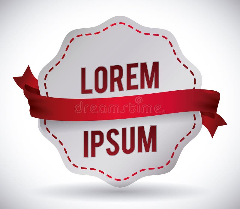 Decorative ribbon design. stock vector. Illustration of card 58470583