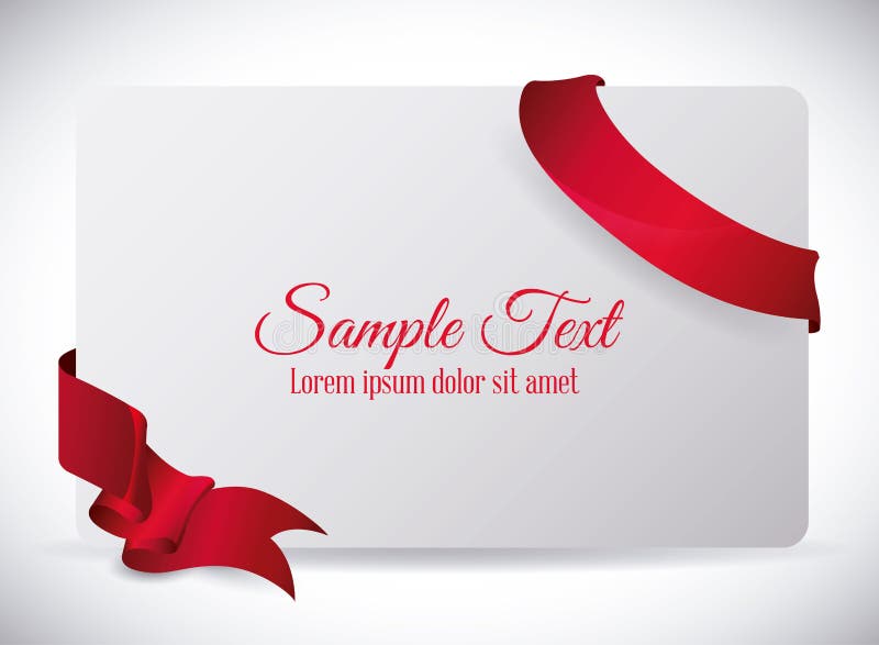 Decorative ribbon design. stock vector. Illustration of celebration