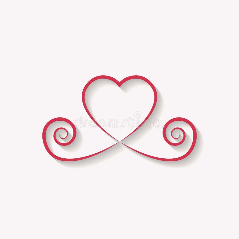 Decorative rose gold heart icon. glitter logo, love symbol with vector illustration Decorative rose gold heart icon. glitter logo, love symbol with vector illustration