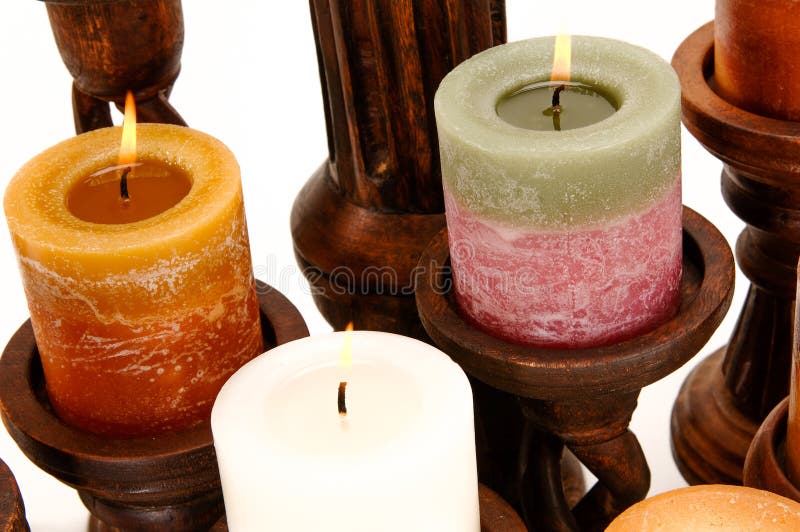 Decorative Scented Candles stock photo. Image of decor 42368848