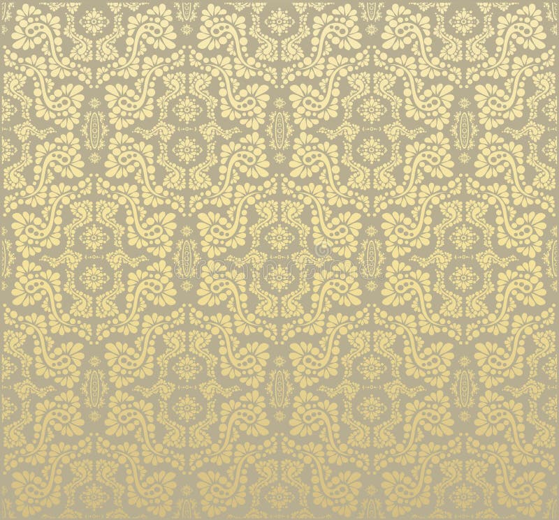 Decorative seamless floral ornament