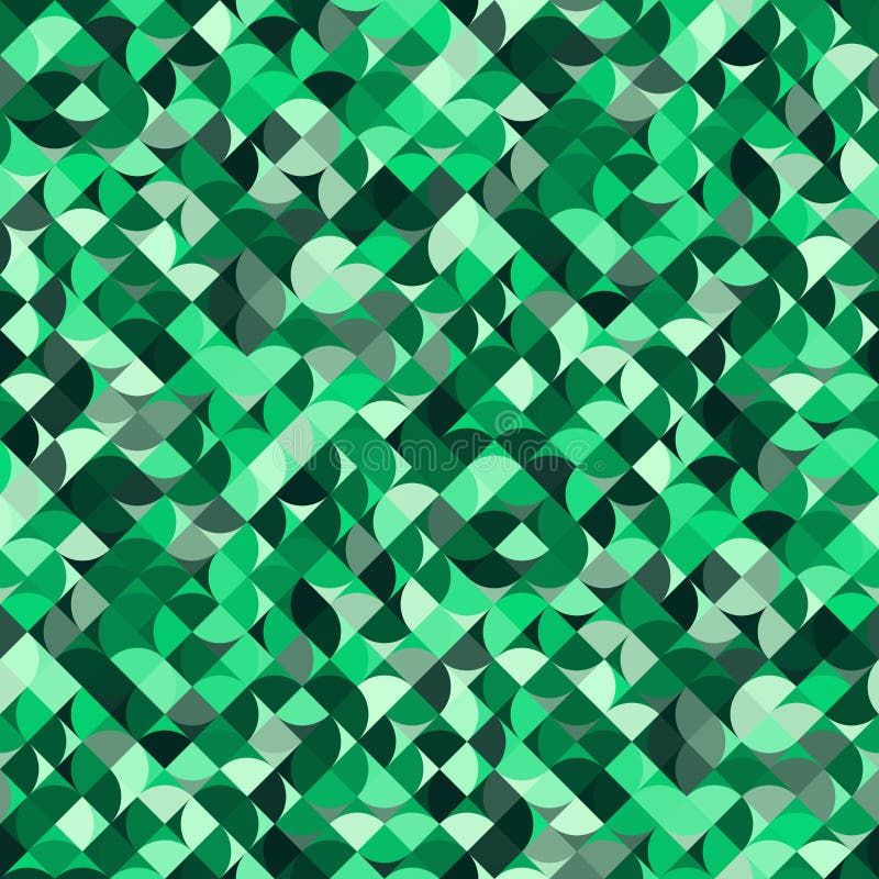Decorative Geometric Shapes Seamless Pattern Stock Illustration