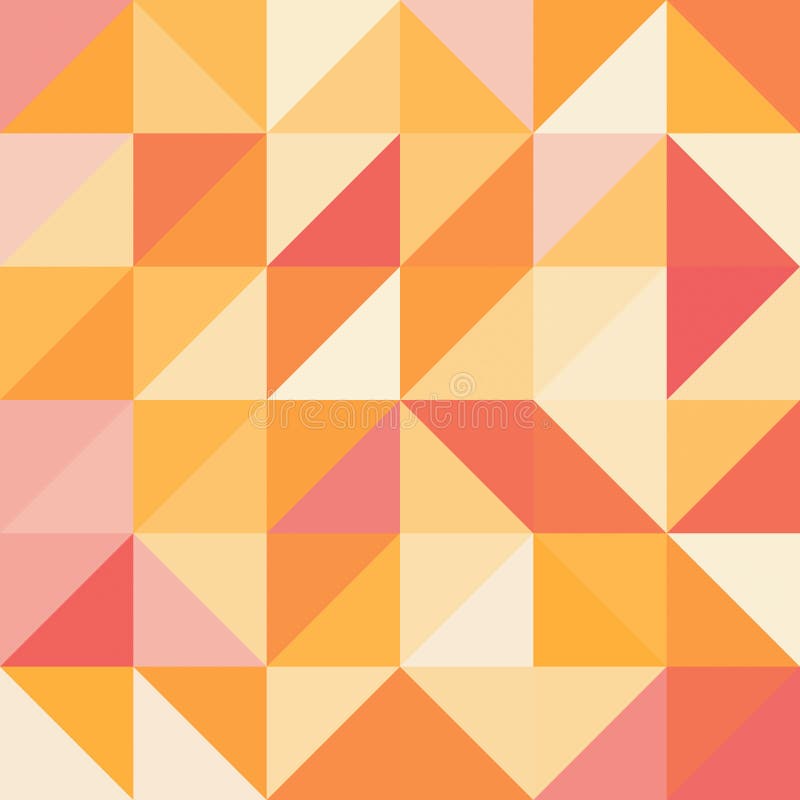 Decorative Geometric Shapes Seamless Pattern Stock Illustration