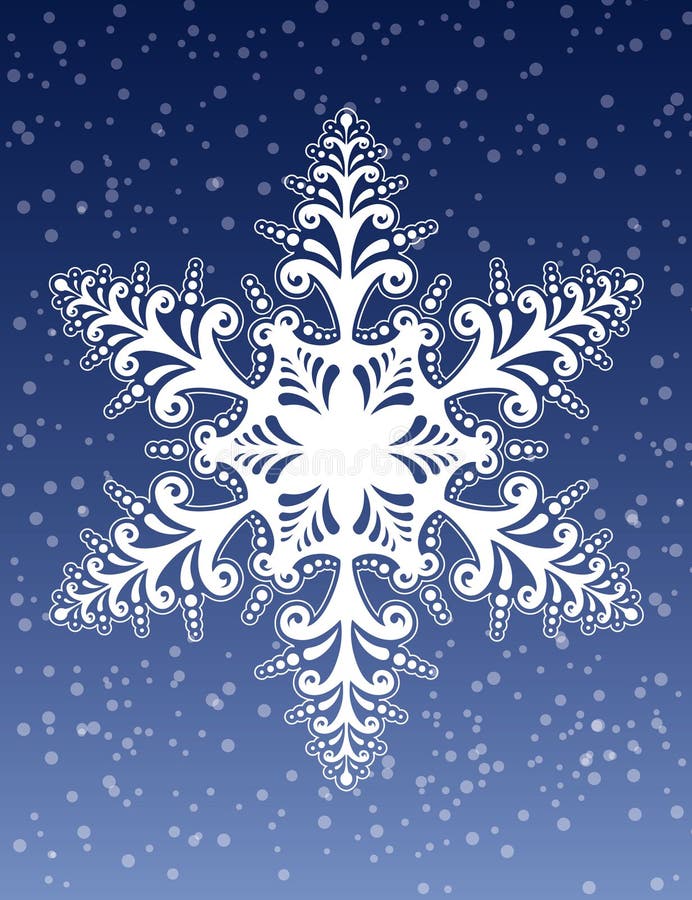 Decorative Snowflake Ornament Vector