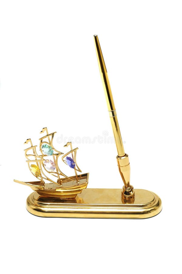 Decorative stand for pen stock photo. Image of luxury 12145192