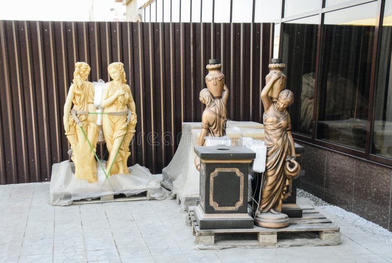 Decorative Statue, Made in the Antique Style Stock Image Image of