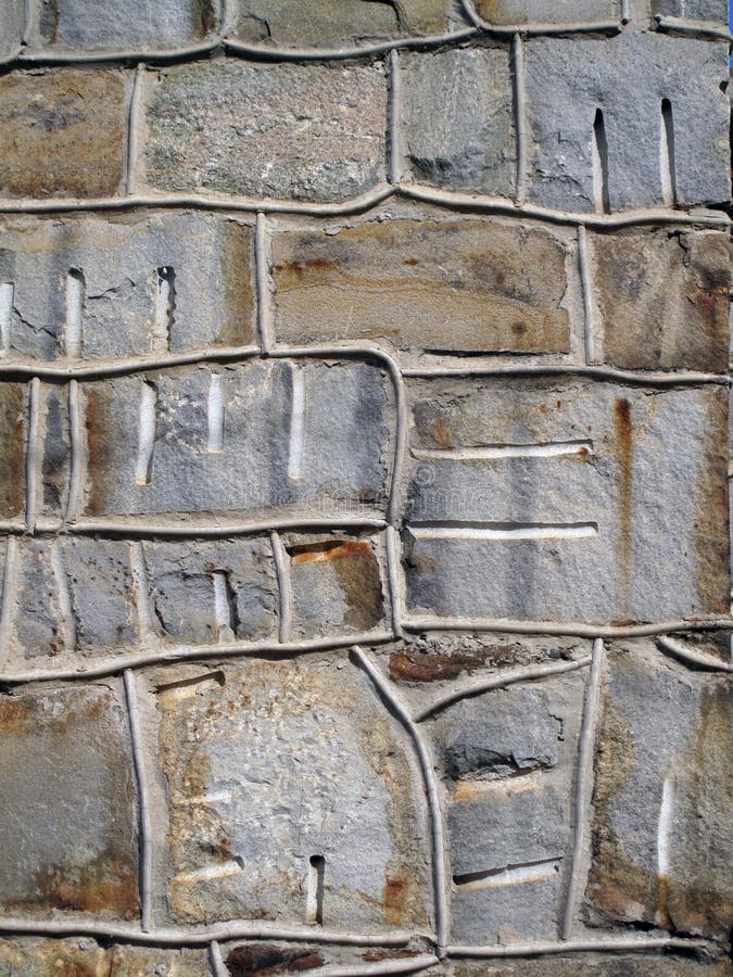Decorative Stone Wall. stock photo. Image of colorful 79950264