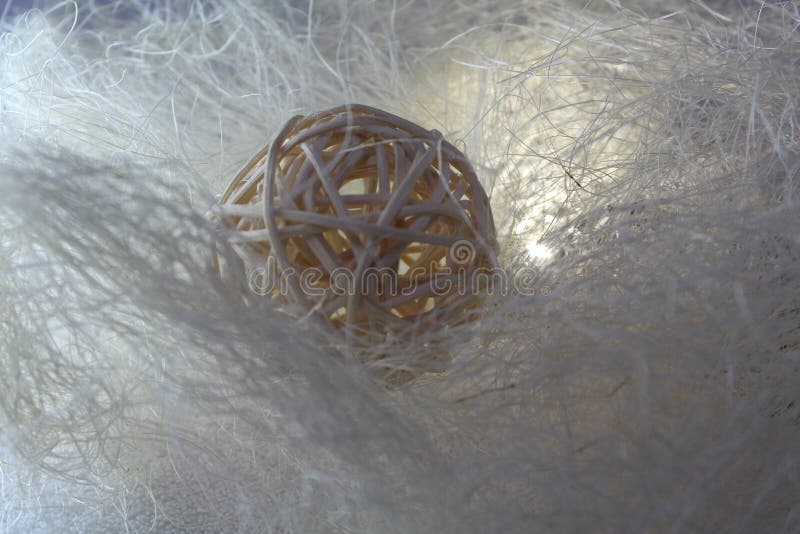 Decorative straw ball stock images