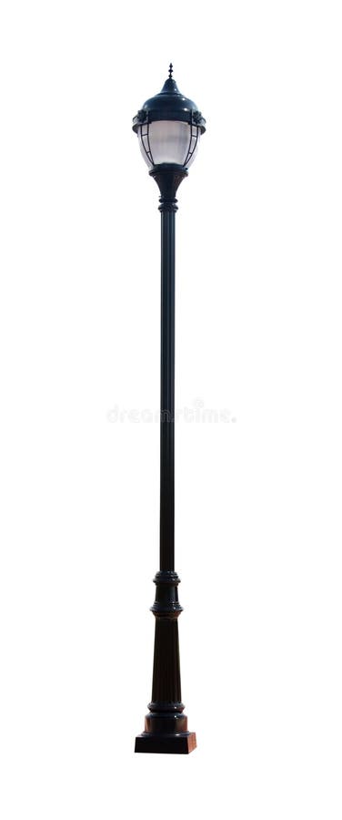 Decorative Street Light with Clipping Path