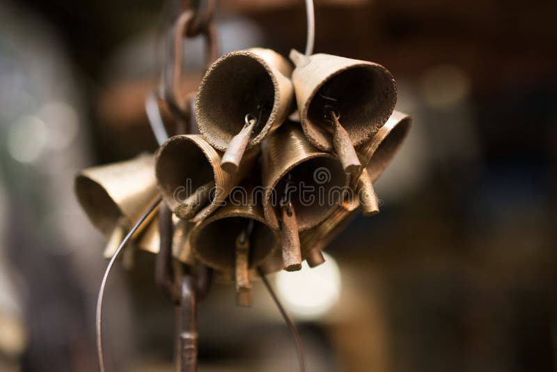 Decorative Style Beautiful Colorful Bell Stock Image Image of brass