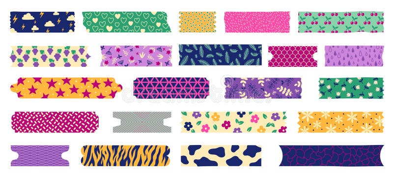 Pink Purple Washi Tape Clipart,Washi Tape Clip Art,Digital Washi  Tape,Digital Planner Stickers,Planner Clipart,Scrapbook