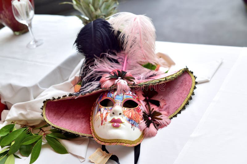 Decorative Venetian Face Mask Editorial Image - Image of painted, venetian:  106923885