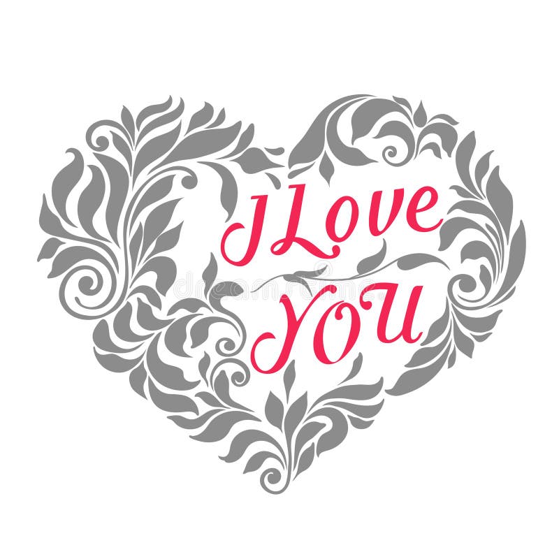 Decorative Victorian Ornament Heart Stock Vector Illustration of