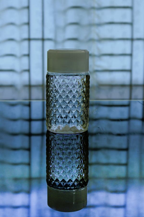 A Decorative Water Bottle on the Table Stock Image Image of
