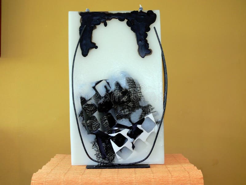 Decorative wax candle stock image. Image of designs, abstractly 1428101