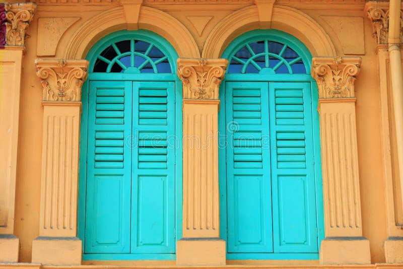 Decorative windows stock photo. Image of building, colorful 37986176
