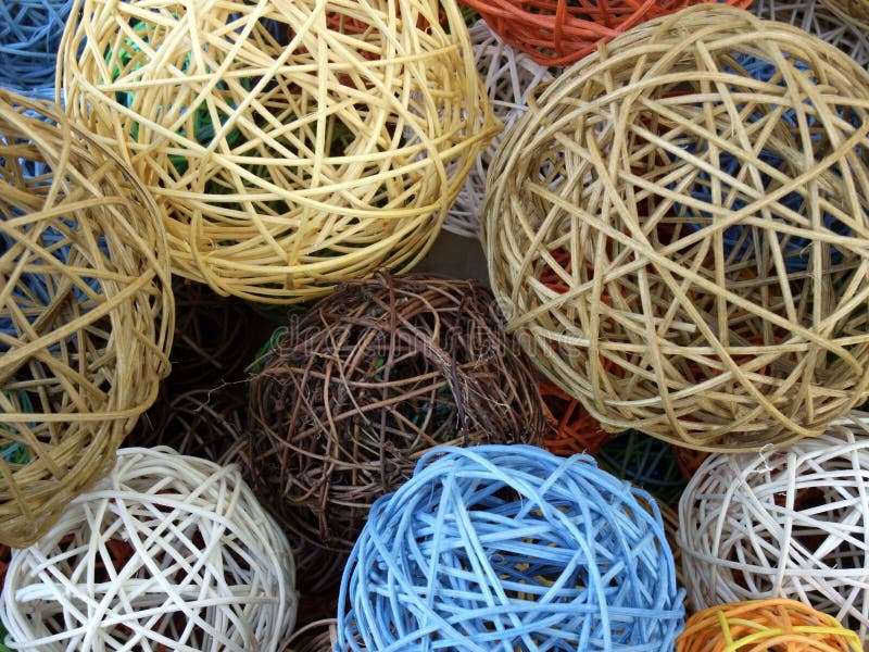 Decorative wooden balls stock photo. Image of full, color 32967904