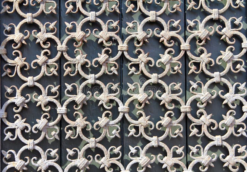 Decorative wrought-iron grille stock photography Decorative wrought-iron grille stock photography