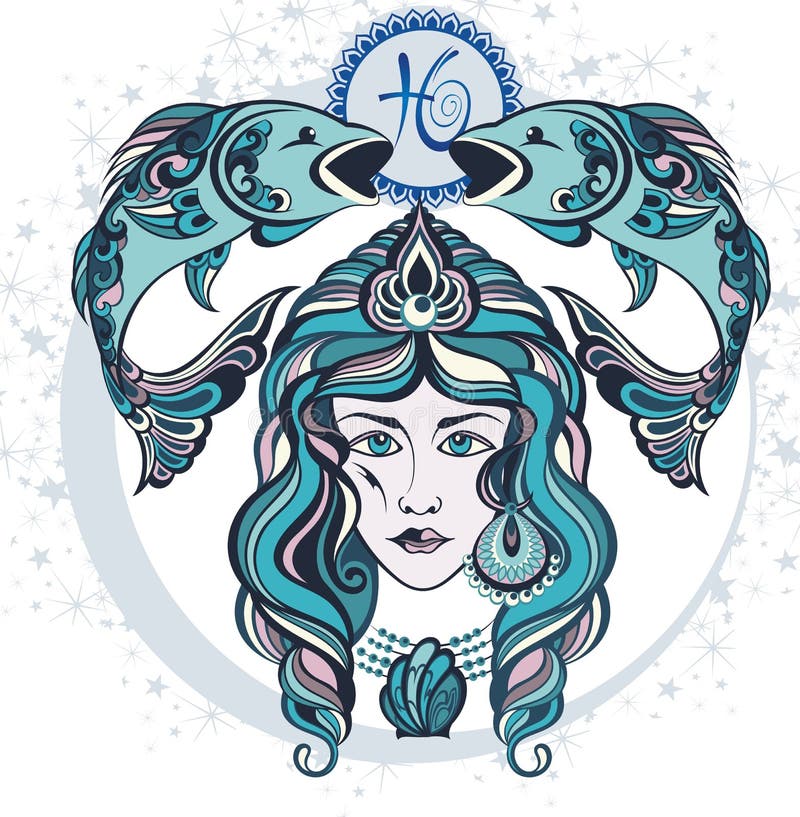 Decorative Zodiac sign Pisces