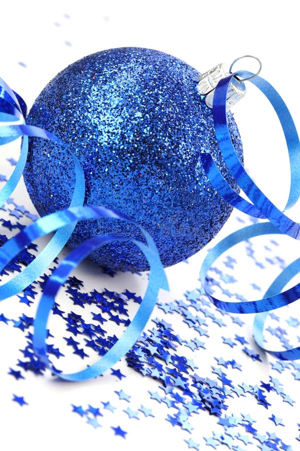 Decorazione blu di natale immagini stock libere da diritti Decorazione blu di natale immagini stock libere da diritti
