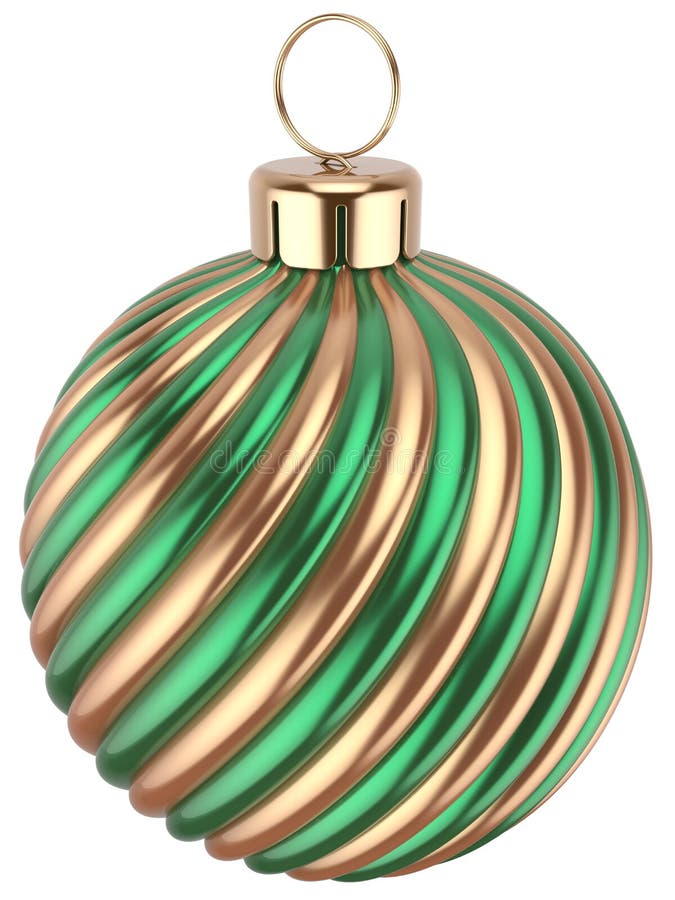 Decorazione dell'oro verde di EVE dei nuovi anni della bagattella della palla di Natale illustrazione di stock Decorazione dell'oro verde di EVE dei nuovi anni della bagattella della palla di Natale illustrazione di stock