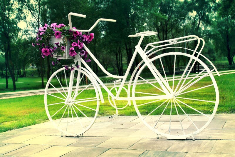stupende immagini di biciclette con fiori